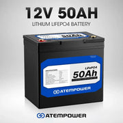 12V 50Ah Lithium Battery LiFePO4 Deep Cycle Marine 4WD Replace AGM – view 2