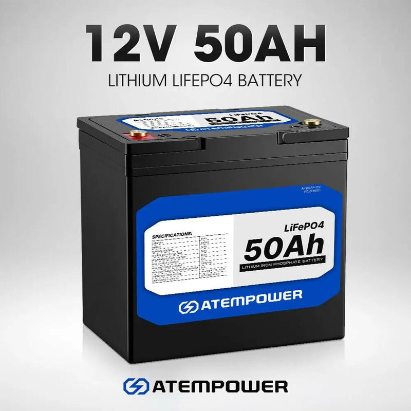 12V 50Ah Lithium Battery LiFePO4 Deep Cycle Marine 4WD Replace AGM – view 2