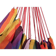 salelink.co.nz Unbranded Red Hanging Hammock Chair Swing Outdoor Camping Rainbow Striped Hanging Hammock Chair for Outdoors