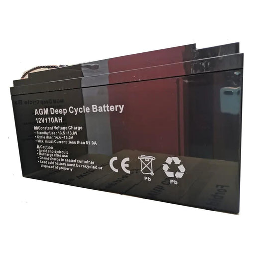 170AH AGM Battery 12V AMP Lead Acid SLA Deep Cycle Battery Dual Solar – view 1
