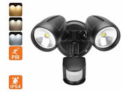30W LED Security Light with Motion Sensor Outdoor Twin Spotlight Garage IP54 – view 1
