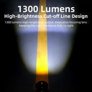 Habicare 1300-Lumen Aluminum Waterproof Bicycle Headlight 1300-Lumen Aluminum Waterproof Bicycle Headlight