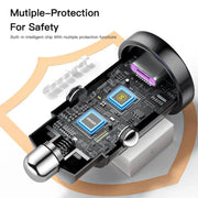 9eight5 Electronics Accessories Essager Car Charger (Type C & USB Port) Essager Car Charger (Type C & USB Port)