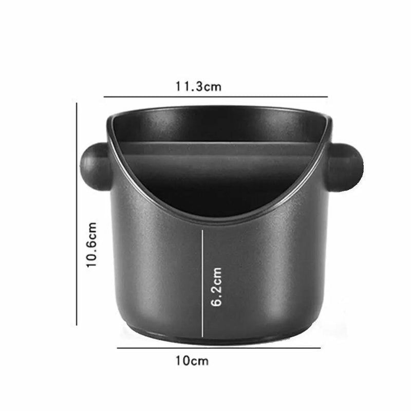 Coffee Knock Box Espresso Grinds Waste Container Tamper Bin Black – view 4