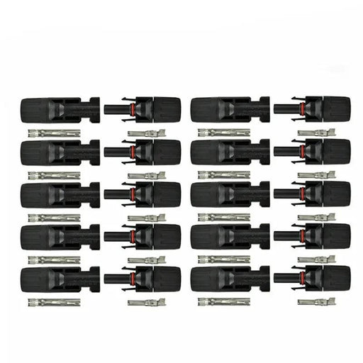 10 Pairs MC4 Connectors Solar Panel 30A Line Plug Socket Male Female PV IP67 – view 1