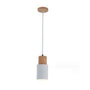 White Metal Lampshade Simple Pendant Hanging Light Lamp – view 1
