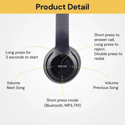 salelink.co.nz Unbranded Bluetooth Headphones Earphones Headset Bluetooth Headphones Earphones Headset | Action Outdoors NZ