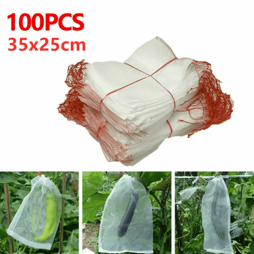 100PCS 35x25cm Agriculture Garden Fruit Vegetable Protection Net Bags – view 2
