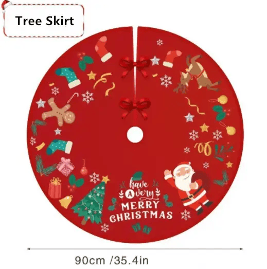 salelink.co.nz Unbranded Christmas Tree Skirt 90x90cm (TT706(2)) Christmas Tree Skirt 90x90cm (TT706(2)) | Action Outdoors NZ