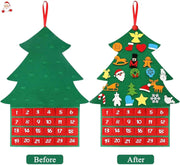 Felt Christmas Tree Christmas Advent Calendar Felt Tree Ornaments – view 5
