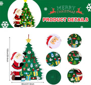 DIY Felt Christmas Tree with 21 Pcs Detachable Christmas Ornaments – view 5