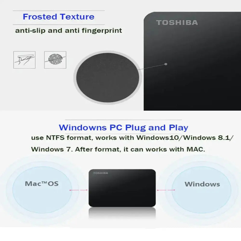 Habicare TWS External Hard Drive (500GB–2TB) USB 3.0 External Hard Drive (500GB–2TB) USB 3.0