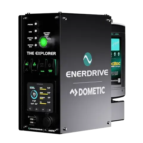 Enerdrive Explorer Power System Left Mount 40DC With Simarine Monitor