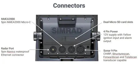 Simrad GO9 XSE 9 Inch Touchscreen Marine Chartplotter Display With CHIRP Sonar – view 1