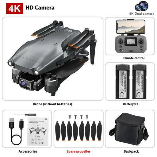 L600 PRO MAX Drone - 4K HD Camera with GPS Smart Return & Laser Obstacle Avoidance | Aerial Photography – view 1