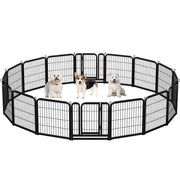 Yaheetech 16pcs Dog Pen Pet Barrier Fence 16pcs Dog Pen Pet Barrier Fence