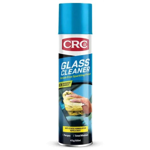 Wholesale CRC Glass Cleaner Aerosol 500ml - Streak Free Finish (Pack of 6)