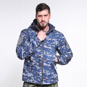 Mead's Supply & Equipment Outfitters limited Men's Outdoor Clothing Men's Plus Size Softshell Jacket Camouflage Windproof Outdoor Coat Men's Plus Size Camouflage Softshell Jacket Windproof