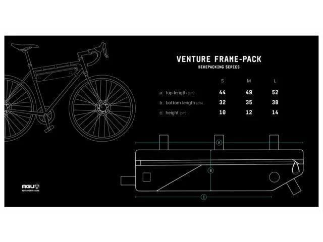 Euro Cycling NZ Accessories AGU Tube Frame-Pack Venture AGU Venture Greensphere Frame Bag Hydration