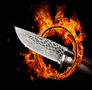 Damascus Steel Tactical Knife — Sandalwood Handle | Fixed Blade Outdoor & Survival – view 5
