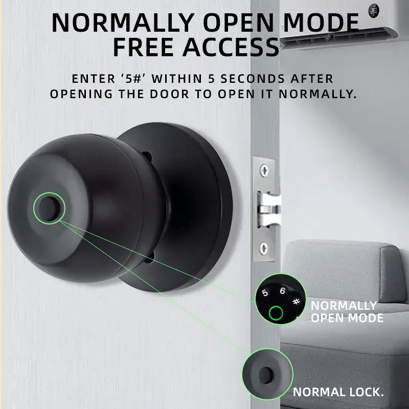 salelink.co.nz Unbranded Smart Door Lock Ball Lock Smart Door Lock Ball Lock | Action Outdoors NZ