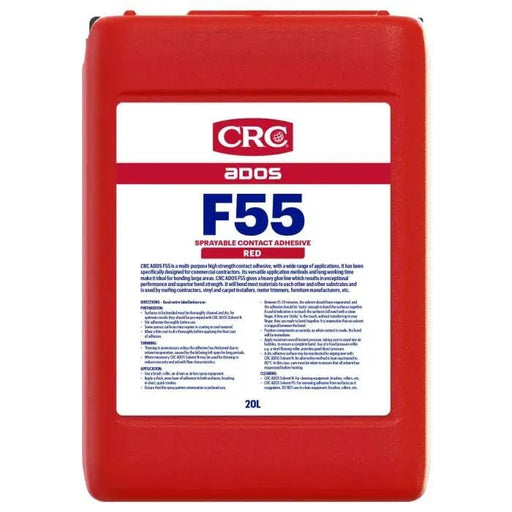 Wholesale CRC ADOS F55 Sprayable Contact Adhesive Red 20L (Pack of 1)