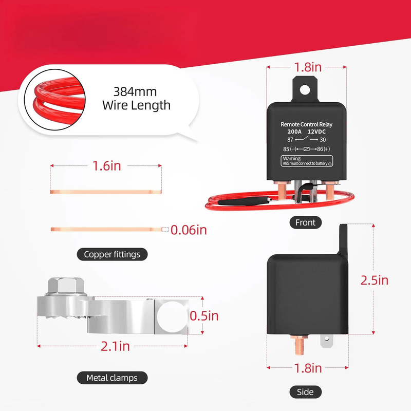 Wireless Remote Car Battery Disconnect Cut off Switch Isolator – view 4