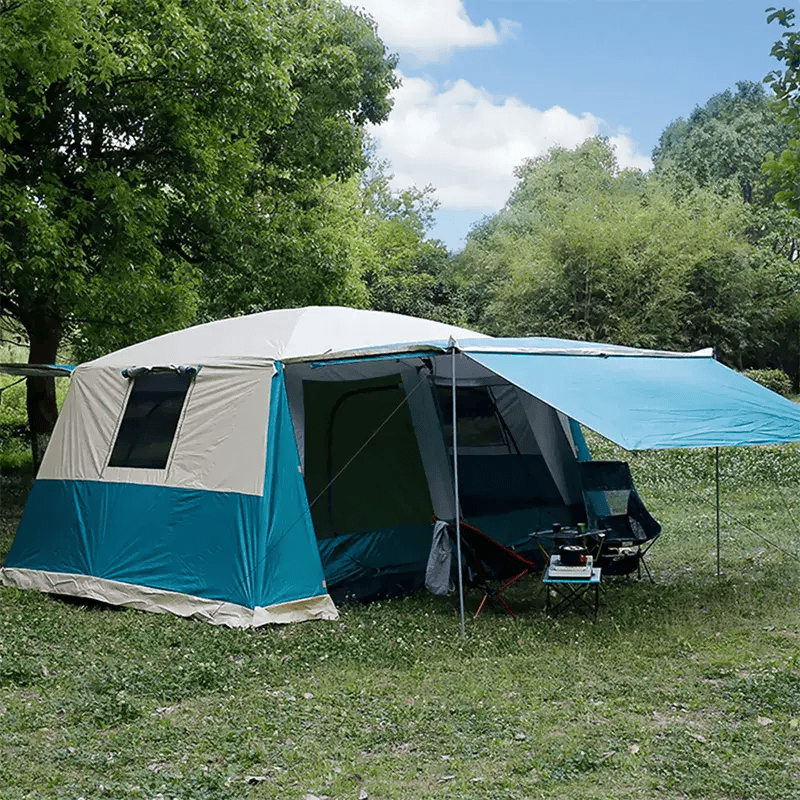salelink.co.nz Unbranded Camping Tent 420x305x210cm - Blue Camping Tent 420x305x210cm - Blue | Action Outdoors NZ