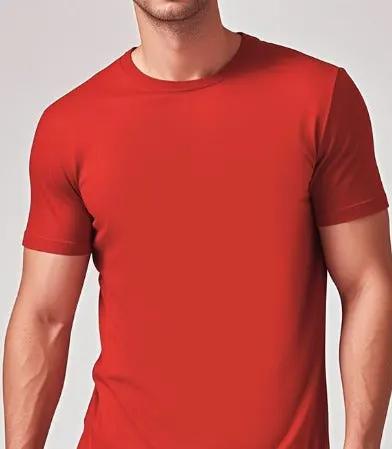 Solid Casual Crewneck T-Shirt — Loose Fit Pure Cotton | Men's Everyday Tee – view 65