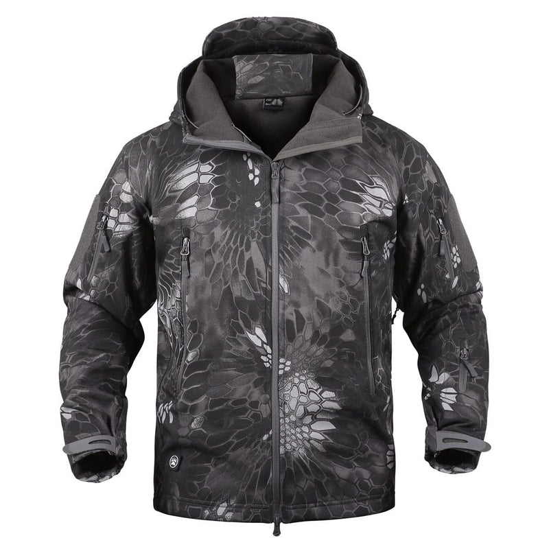 Mead's Supply & Equipment Outfitters limited Men's Outdoor Clothing Men's Plus Size Softshell Jacket Camouflage Windproof Outdoor Coat Men's Plus Size Camouflage Softshell Jacket Windproof