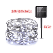 Outdoor Solar String Lights Copper Wire Christmas Wedding Party 20M (200 bulbs) – view 3