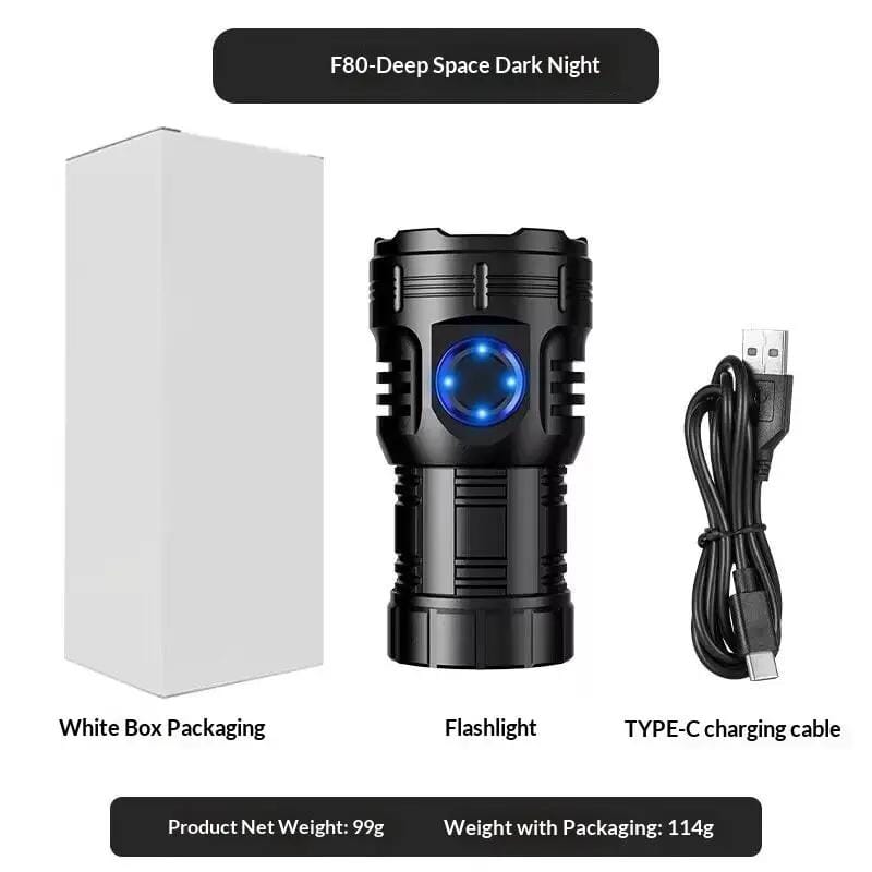 Bright Eight-Eye Monster High-Intensity Flashlight Rechargeable For Outdoor Use - Bright Eight-Eye Monster – view 1