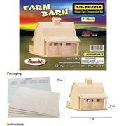 9eight5 3D Puzzle Farm Barn Farm Barn