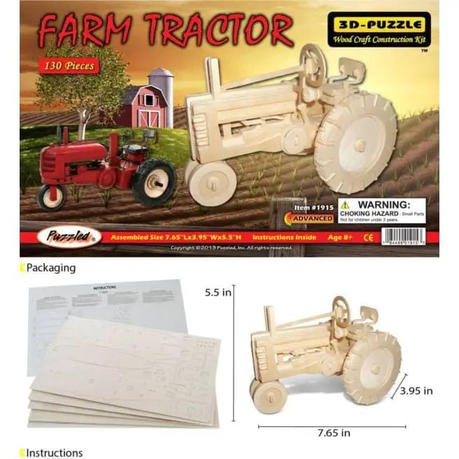 9eight5 3D Puzzle Farm Tractor Farm Tractor
