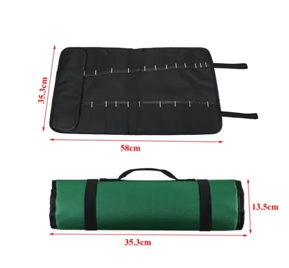 Zendrop Chef Knife Roll Bag With Large Capacity For 22 Knives Chef Knife Roll Bag 22 Pocket Large Capacity