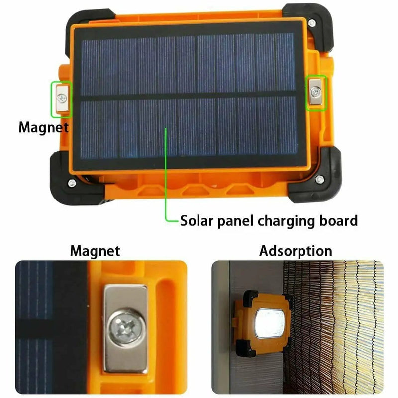 salelink.co.nz Unbranded Solar LED Work Light Flood Lamp Solar LED Work Light Flood Lamp | Action Outdoors NZ