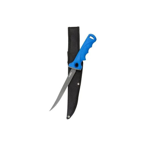 Fladen Knives Blue Fillet knife with Sheath - 18Cm Blue Fillet knife with Sheath - 18Cm | Action Outdoors NZ