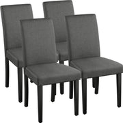 Yaheetech 4pcs Parson Dining Chairs Fabric Upholstered Urban Style 4pcs Parson Dining Chairs Fabric Upholstered Urban Style