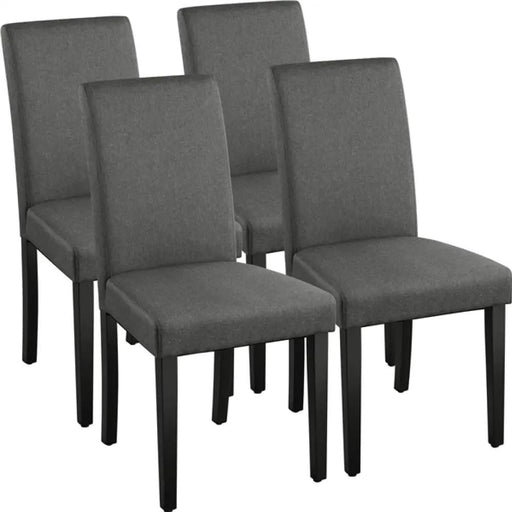 Yaheetech 4pcs Parson Dining Chairs Fabric Upholstered Urban Style 4pcs Parson Dining Chairs Fabric Upholstered Urban Style