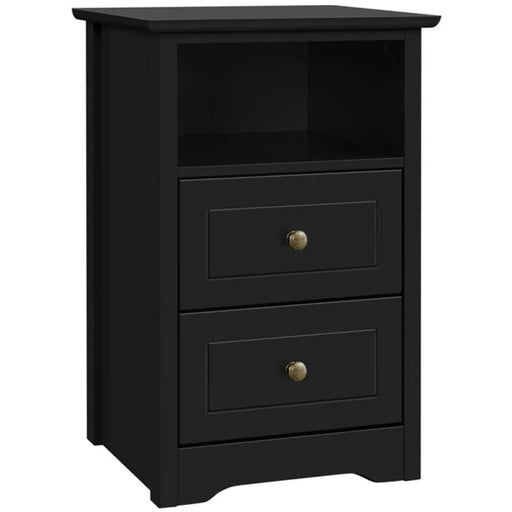 Yaheetech 2 Drawer Bedside Table Sofa Side Table 2 Drawer Bedside Table Sofa Side Table