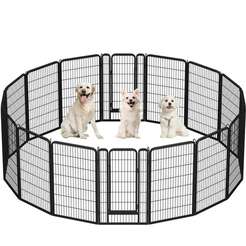 Yaheetech 16pcs Dog pen Panels 120cm Height 16pcs Dog pen Panels 120cm Height