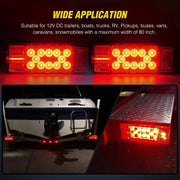 salelink.co.nz Unbranded 2PCS 12V Trailer Tail Lights 12V Trailer Tail Lights Kit 2Pcs Submersible
