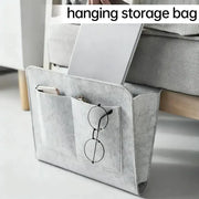 Habicare Felt Bedside Storage Bag with Hanging Pockets Felt Bedside Storage Bag with Hanging Pockets