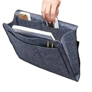 Habicare Felt Bedside Storage Bag with Hanging Pockets Felt Bedside Storage Bag with Hanging Pockets