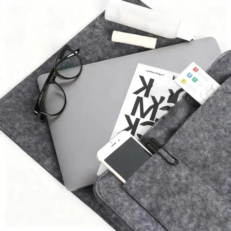 Habicare Felt Bedside Storage Bag with Hanging Pockets Felt Bedside Storage Bag with Hanging Pockets