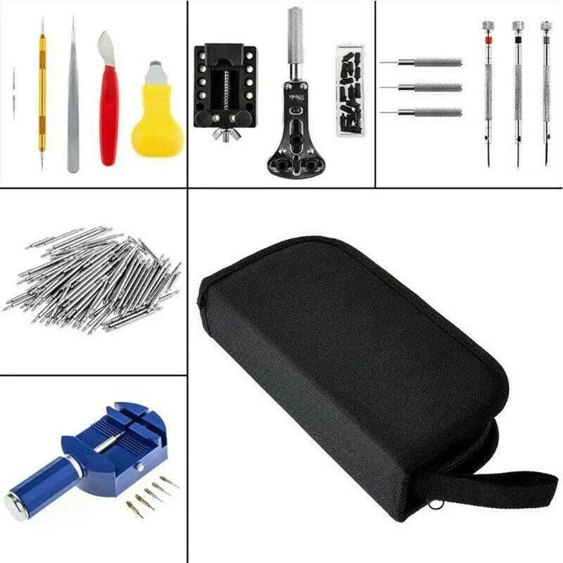 salelink.co.nz Unbranded 147pcs Watch Repair Tool Kit 147pcs Watch Repair Tool Kit | Action Outdoors NZ