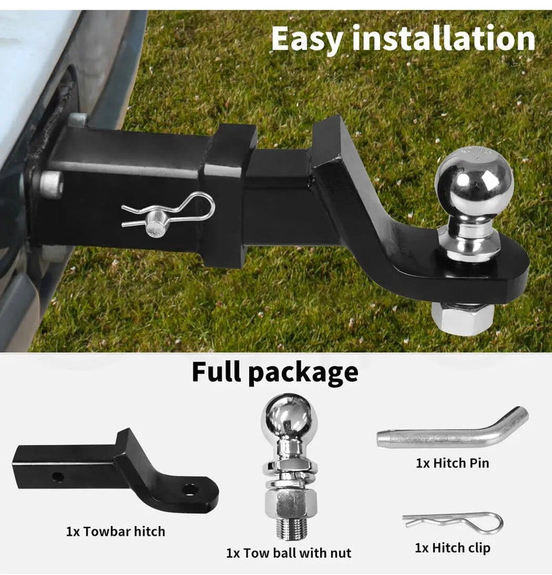 salelink.co.nz Unbranded Trailer Hitch Mount with 2-Inch Ball Trailer Hitch Mount with 2-Inch Ball | Action Outdoors NZ