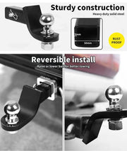 salelink.co.nz Unbranded Trailer Hitch Mount with 2-Inch Ball Trailer Hitch Mount with 2-Inch Ball | Action Outdoors NZ