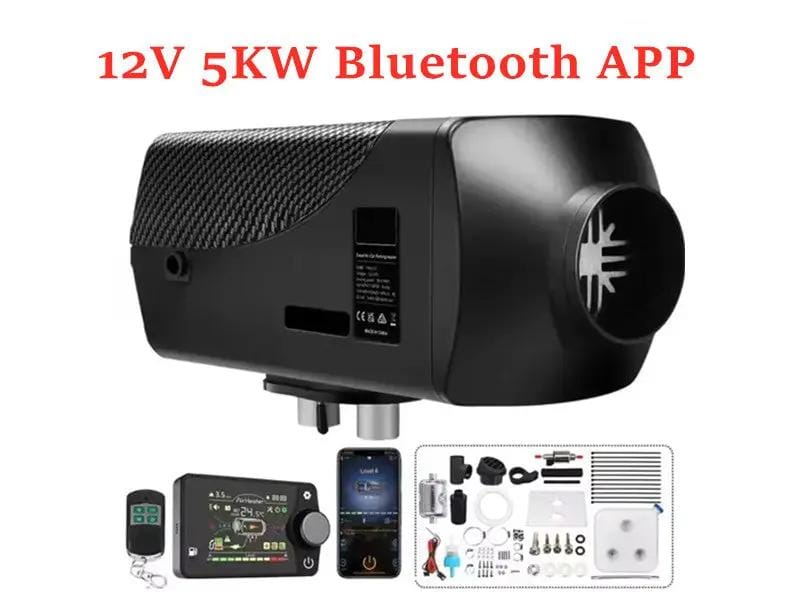 salelink.co.nz Unbranded 12V 5KW Diesel Air Heater Bluetooth App 12V 5KW Diesel Air Heater Bluetooth App | Action Outdoors NZ