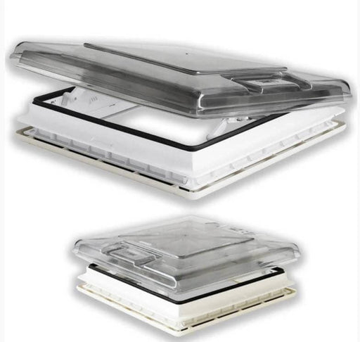 Fiamma Roof Vent Fiamma Hatch 4-Way Roof Vent Crystal Blind for RVs Fiamma Hatch 4 Way Roof Vent with Blind Crystal
